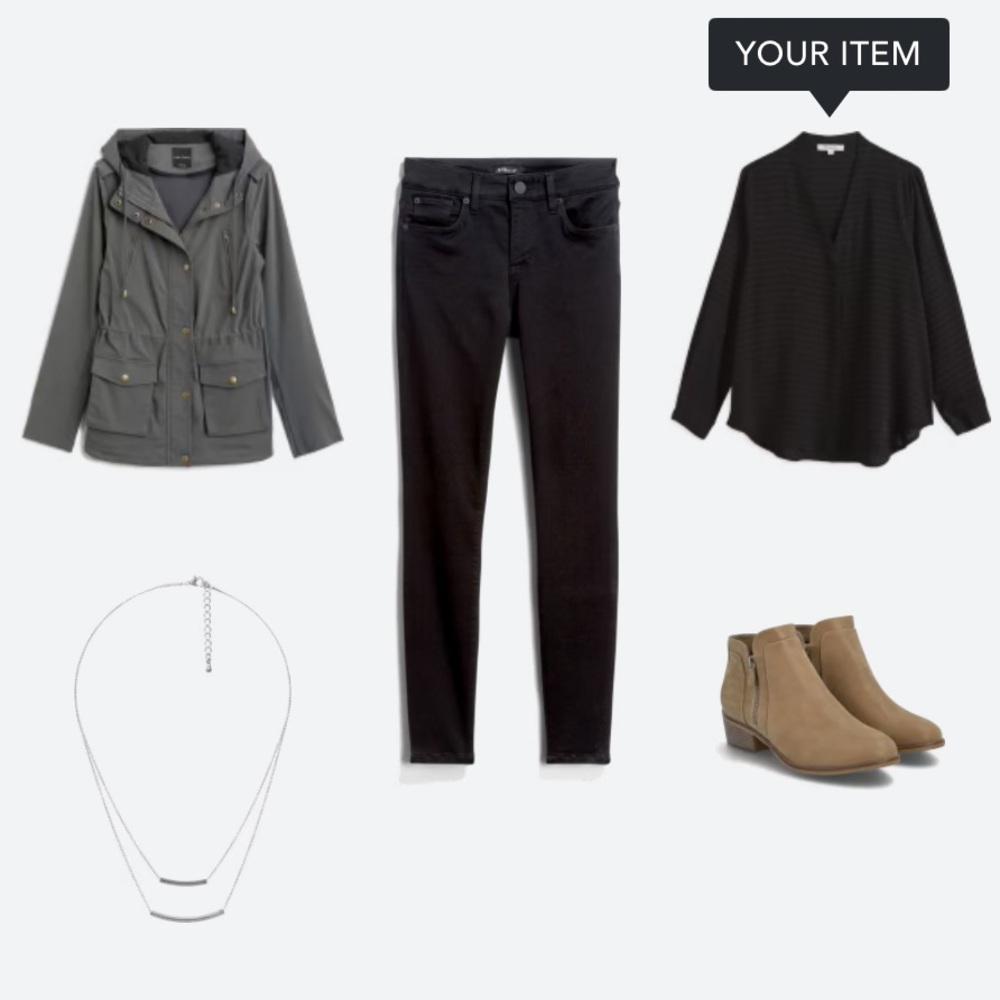 Monday Fun Maggie Relaxed Blouse in Black - Picture 10 of 11